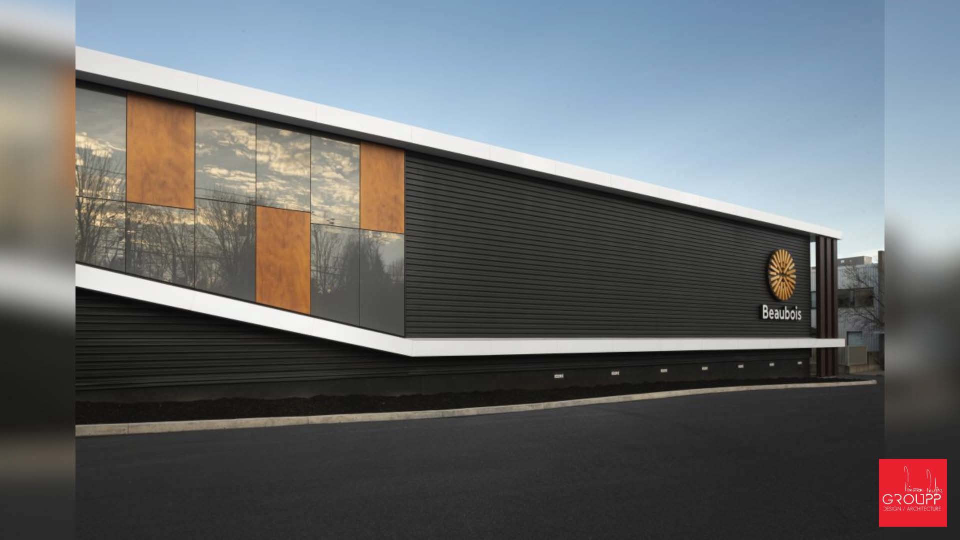 Bâtiment commercial Beaubois par Groupp Design Architecture
